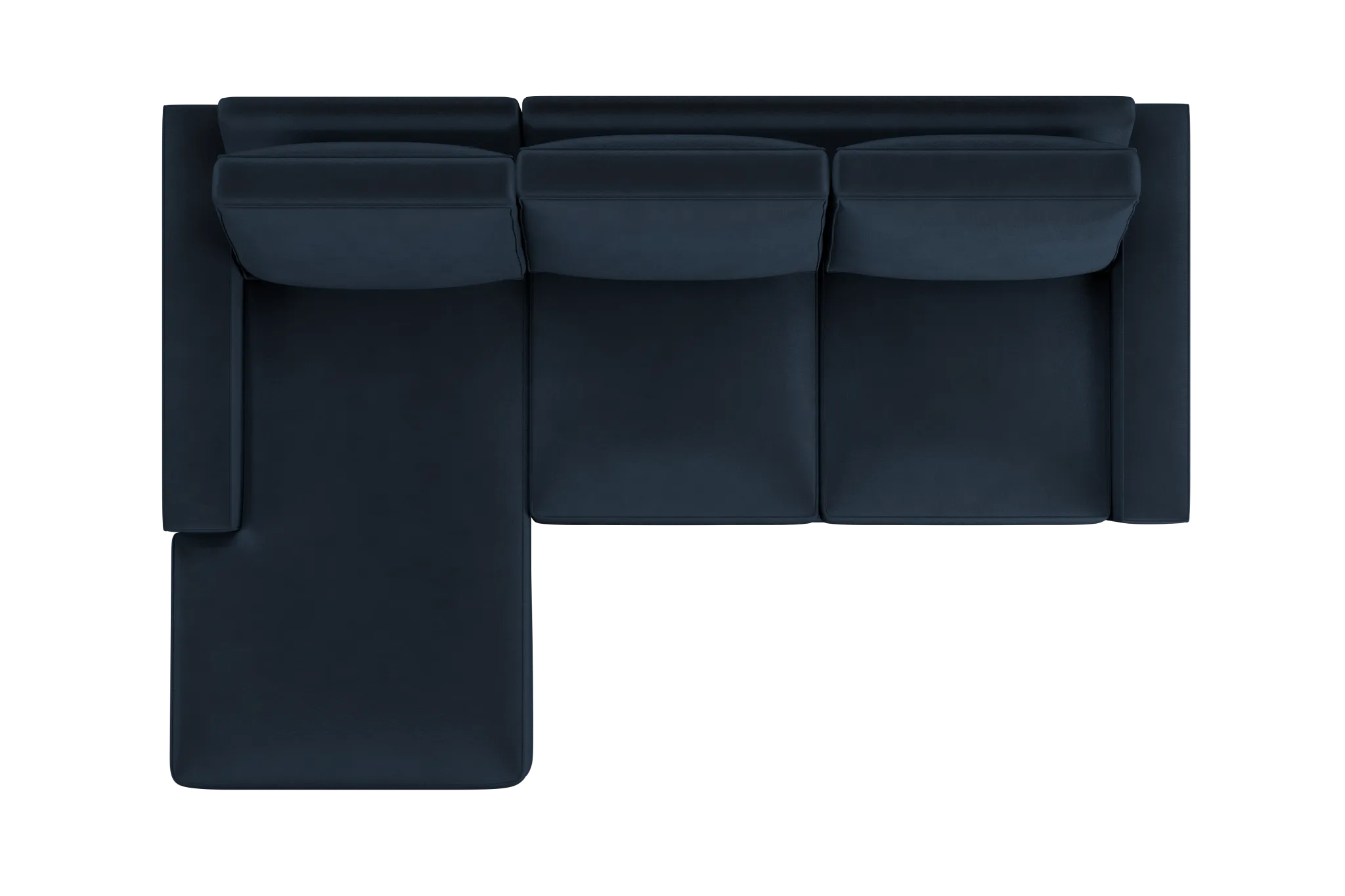 Edgewater Joya Dark Blue Left Chaise Sectional