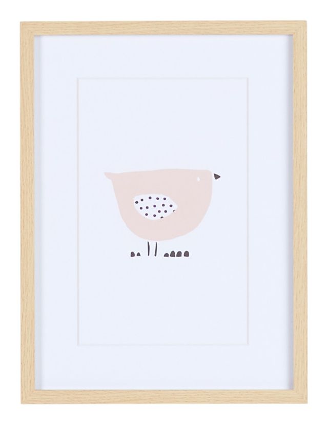 Finch Pink Framed Wall Art