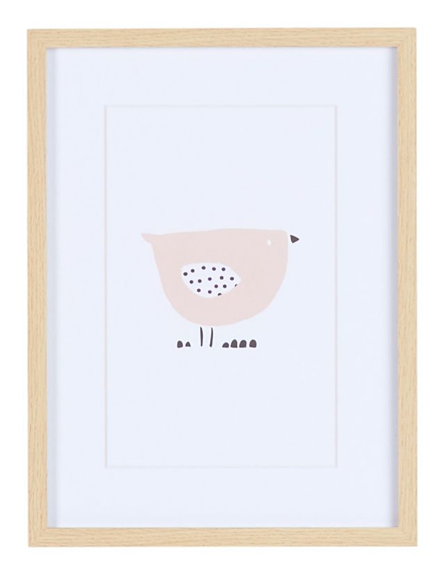 Finch Pink Framed Wall Art