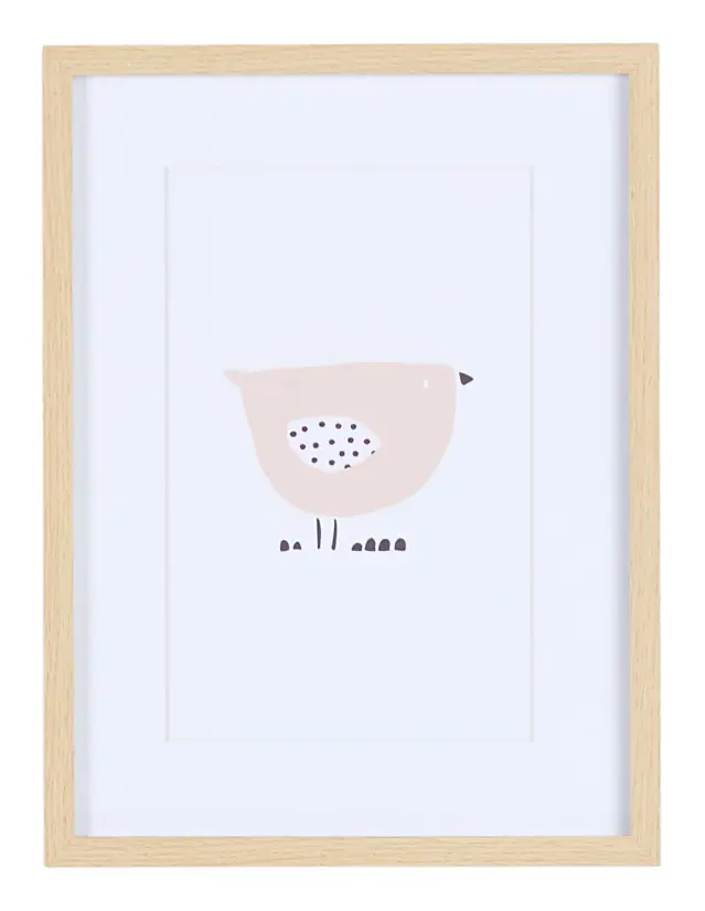 Finch Pink Framed Wall Art Finch Pink Framed Wall Art