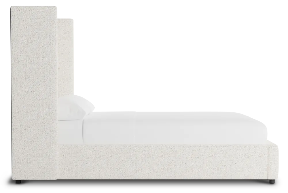 Captiva Natural Beauty Beige 60" Upholstered Shelter Bed