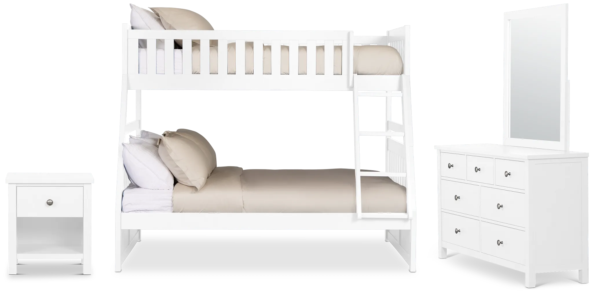 Charleston White Bunk Bed Bedroom