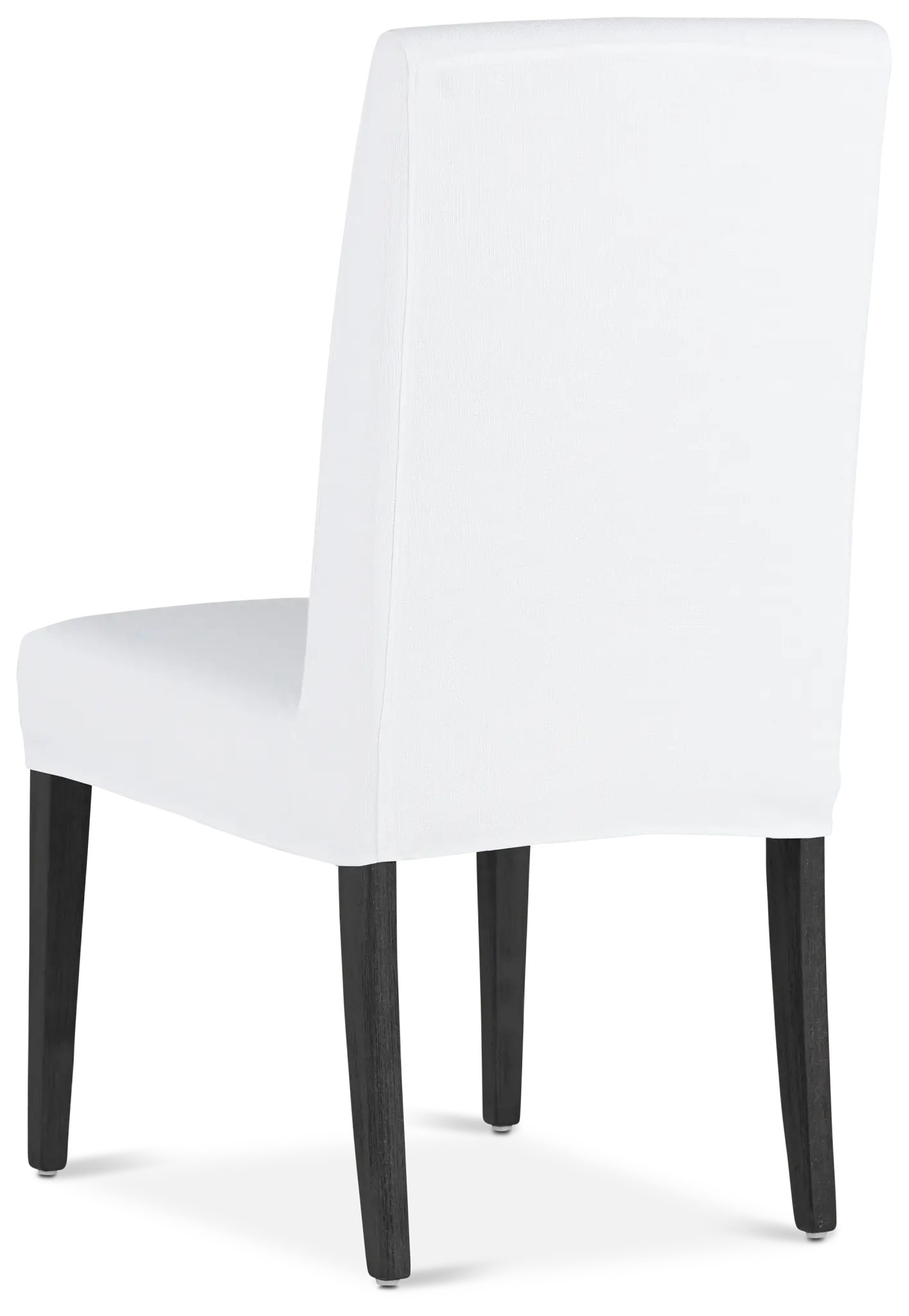 Harbor White Short Slipcover Chair With Dark-tone Leg Harbor White Short Slipcover Chair With Dark-tone Leg