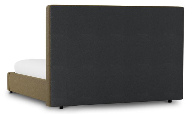 Grayton Elite Dark Green 54" Upholstered Platform Bed