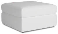 Citymod White Fabric Storage Ottoman