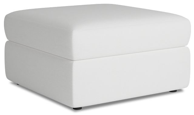 Citymod White Fabric Storage Ottoman