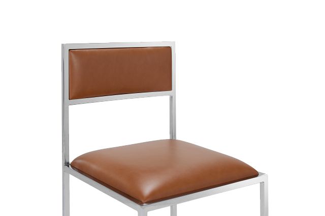 Amalfi Brown Stnl Steel Side Chair (5)