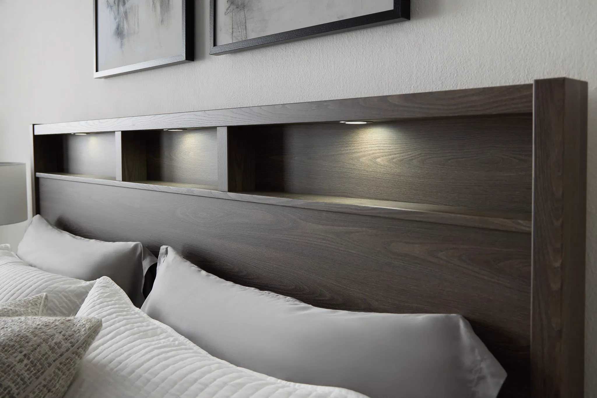 Warren Gray Panel Bed