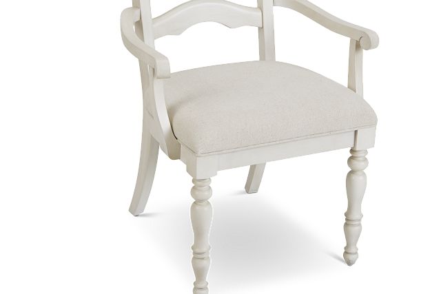 Savannah Ivory Wood Arm Chair