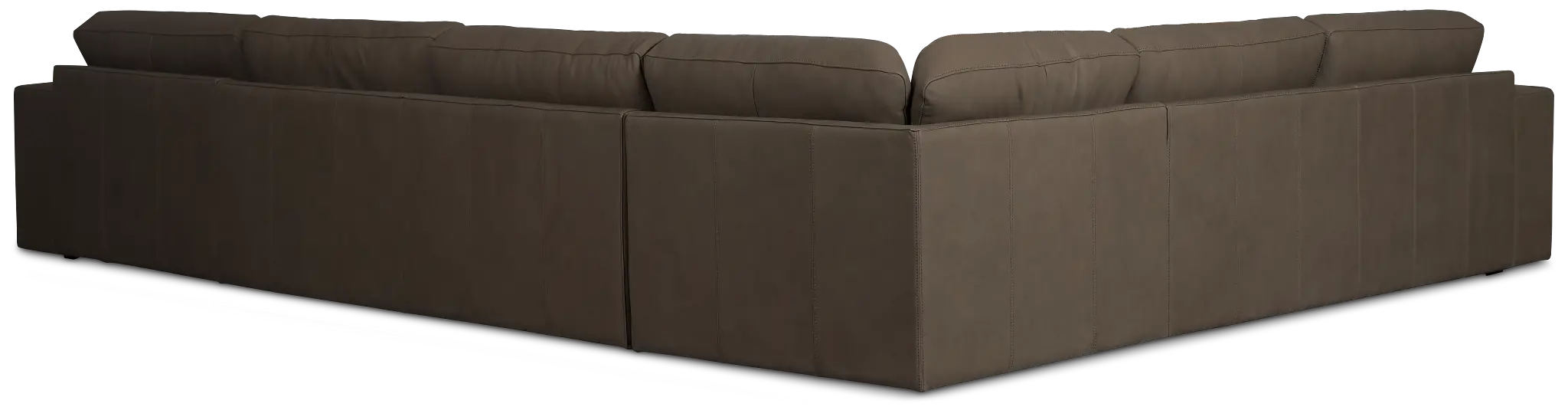 Kellan Dark Gray Leather Medium Right Chaise Sectional Kellan Dark Gray Leather Medium Right Chaise Sectional