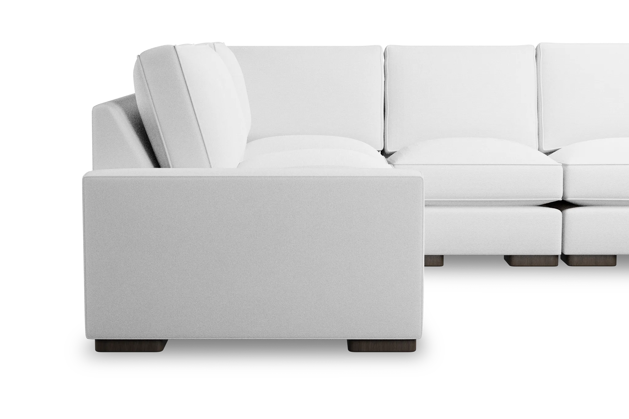 Edgewater Peyton White Medium Two-arm Sectional