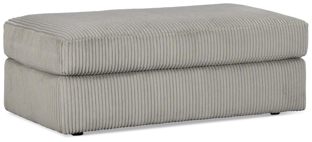 Charlie Gray Fabric Ottoman Charlie Gray Fabric Ottoman