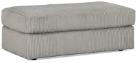 Charlie Gray Fabric Ottoman