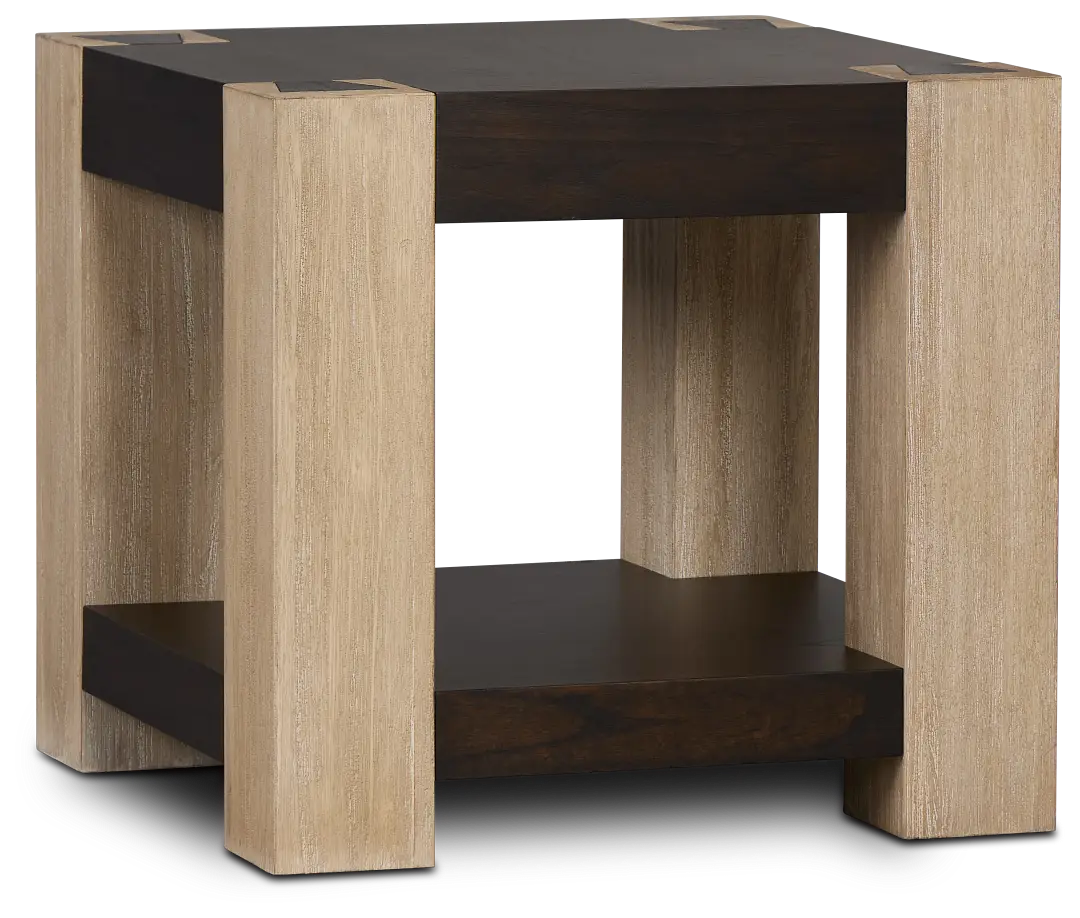 Jacob Two-tone Square End Table Jacob Two-tone Square End Table