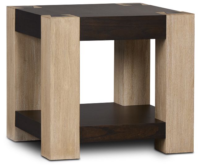 Jacob Two-tone Square End Table