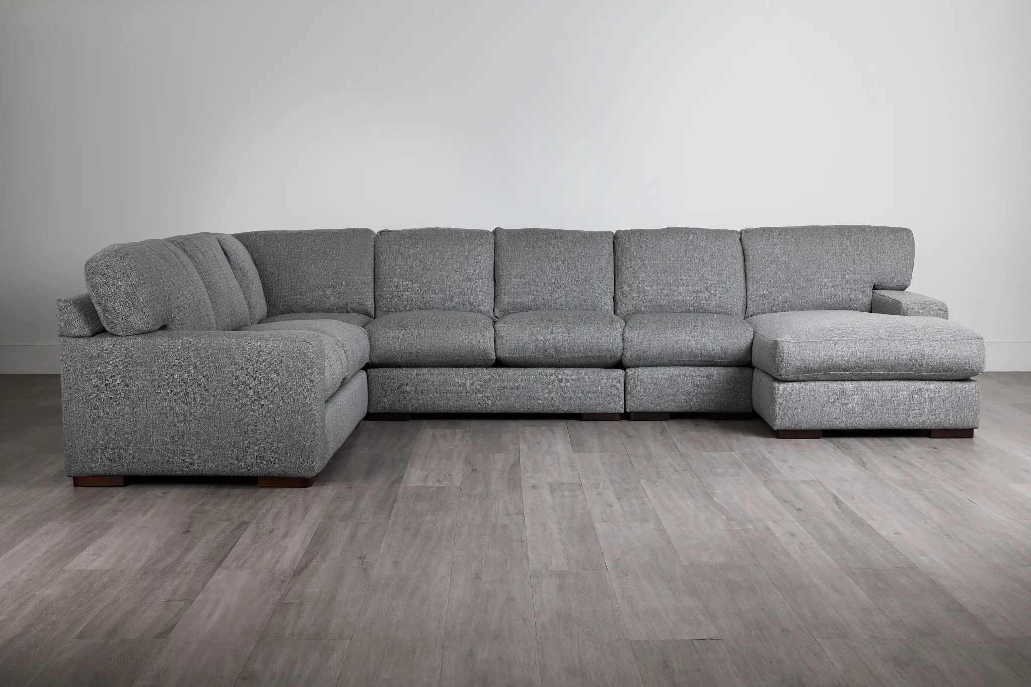 Veronica Dark Gray Down Large Right Chaise Sectional Veronica Dark Gray Down Large Right Chaise Sectional