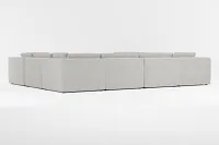 Destin Maguire Gray Fabric 8-piece Modular Sectional