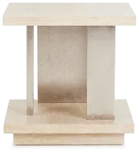 Costa Light Tone Square End Table