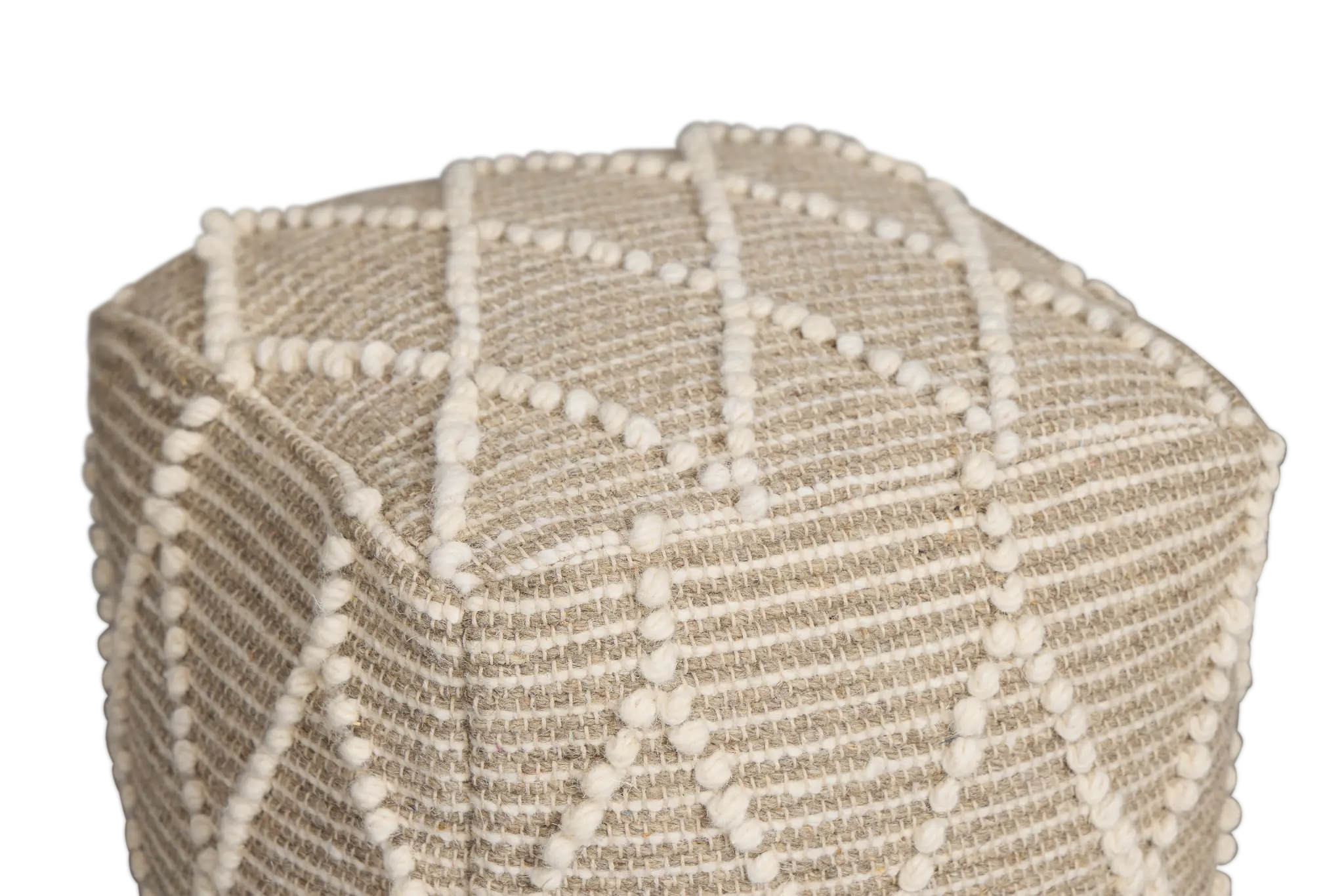 Ordsal Light Beige Accent Pouf Ordsal Light Beige Accent Pouf