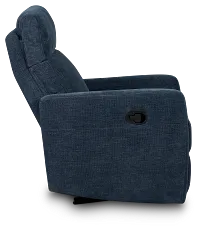 Rae Dark Blue Fabric Recliner