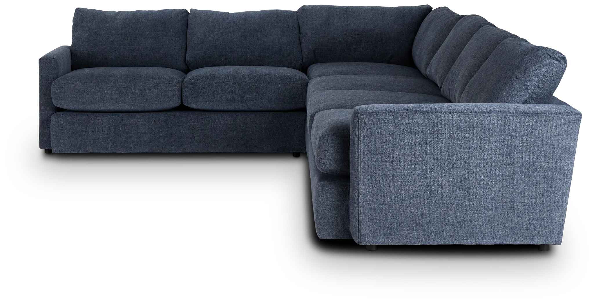 Noah Blue Fabric Medium Two-arm Sectional