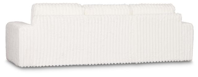Teddy White Fabric Left Chaise Sectional