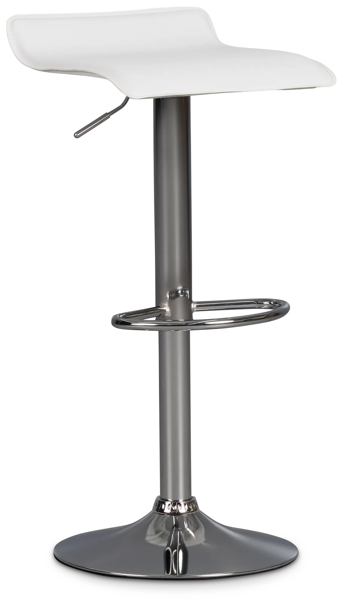 Colton White Adjustable Stool