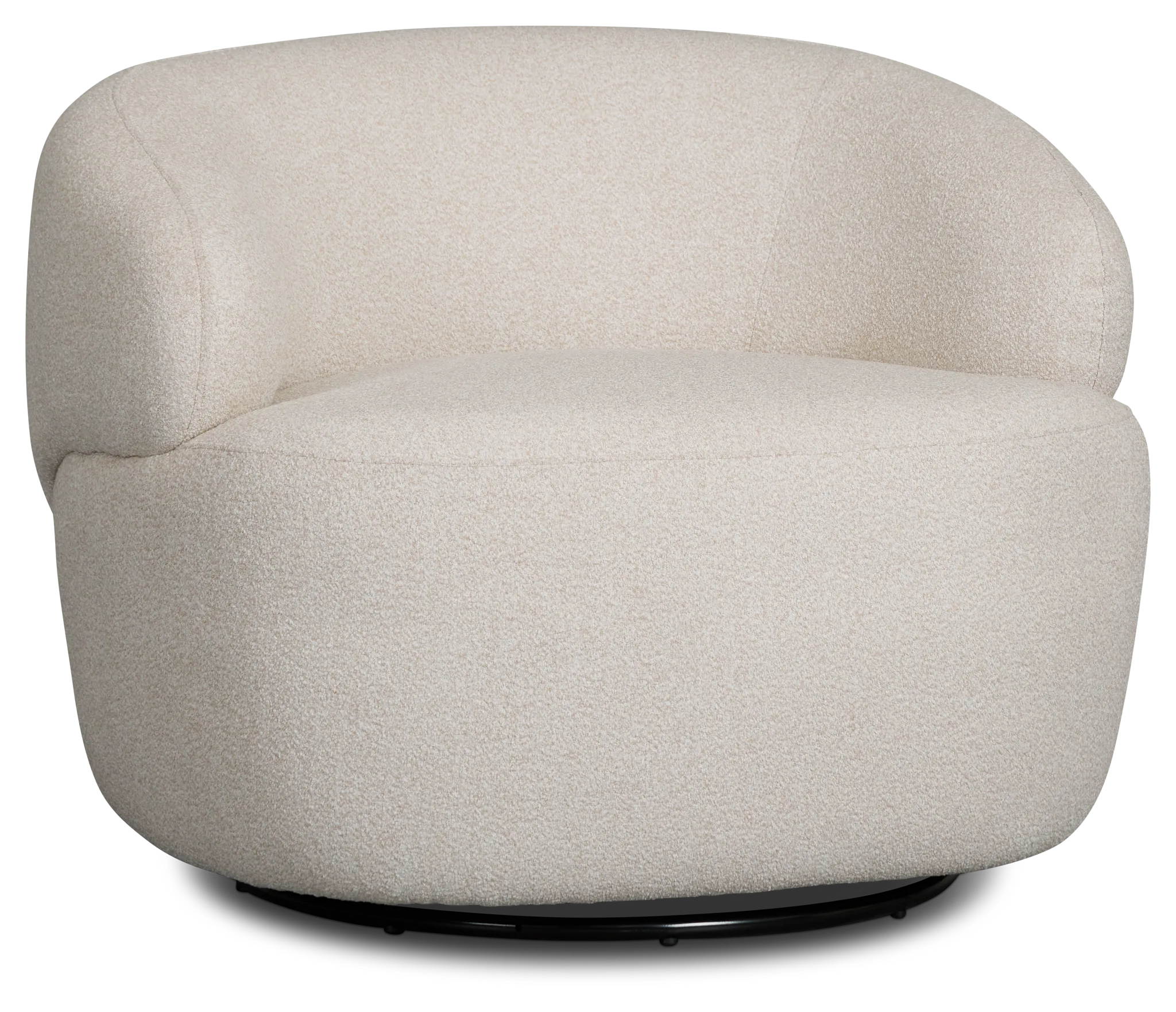 Catalina Beige Fabric Swivel Chair