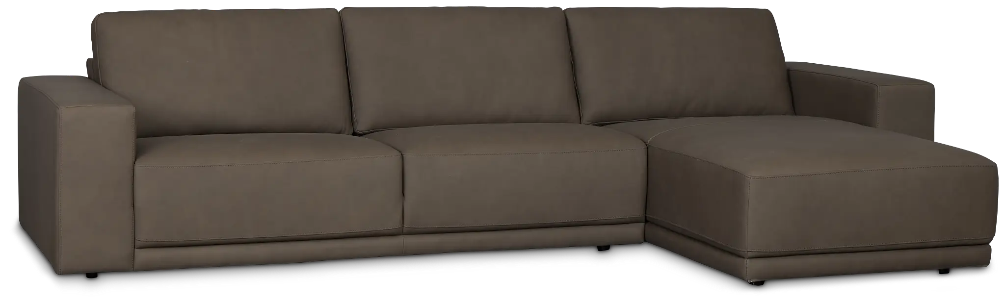 Kellan Dark Gray Leather Right Chaise Sectional Kellan Dark Gray Leather Right Chaise Sectional