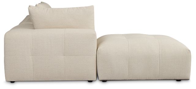Remi Light Beige Fabric 5pc Bumper Sectional