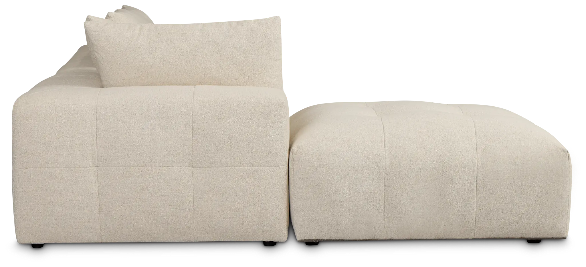 Remi Light Beige Fabric 5pc Bumper Sectional Remi Light Beige Fabric 5pc Bumper Sectional