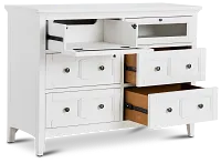 Heron Cove White Media Chest