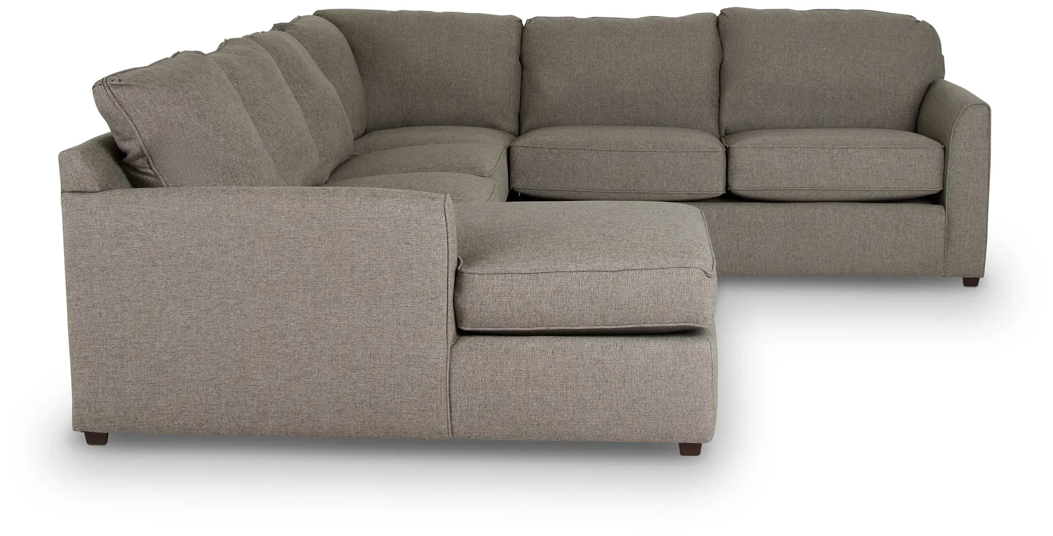 Asheville Brown Fabric Medium Left Chaise Sectional Asheville Brown Fabric Medium Left Chaise Sectional