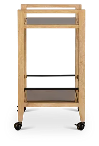 Nantucket Light Tone Woven Bar Cart