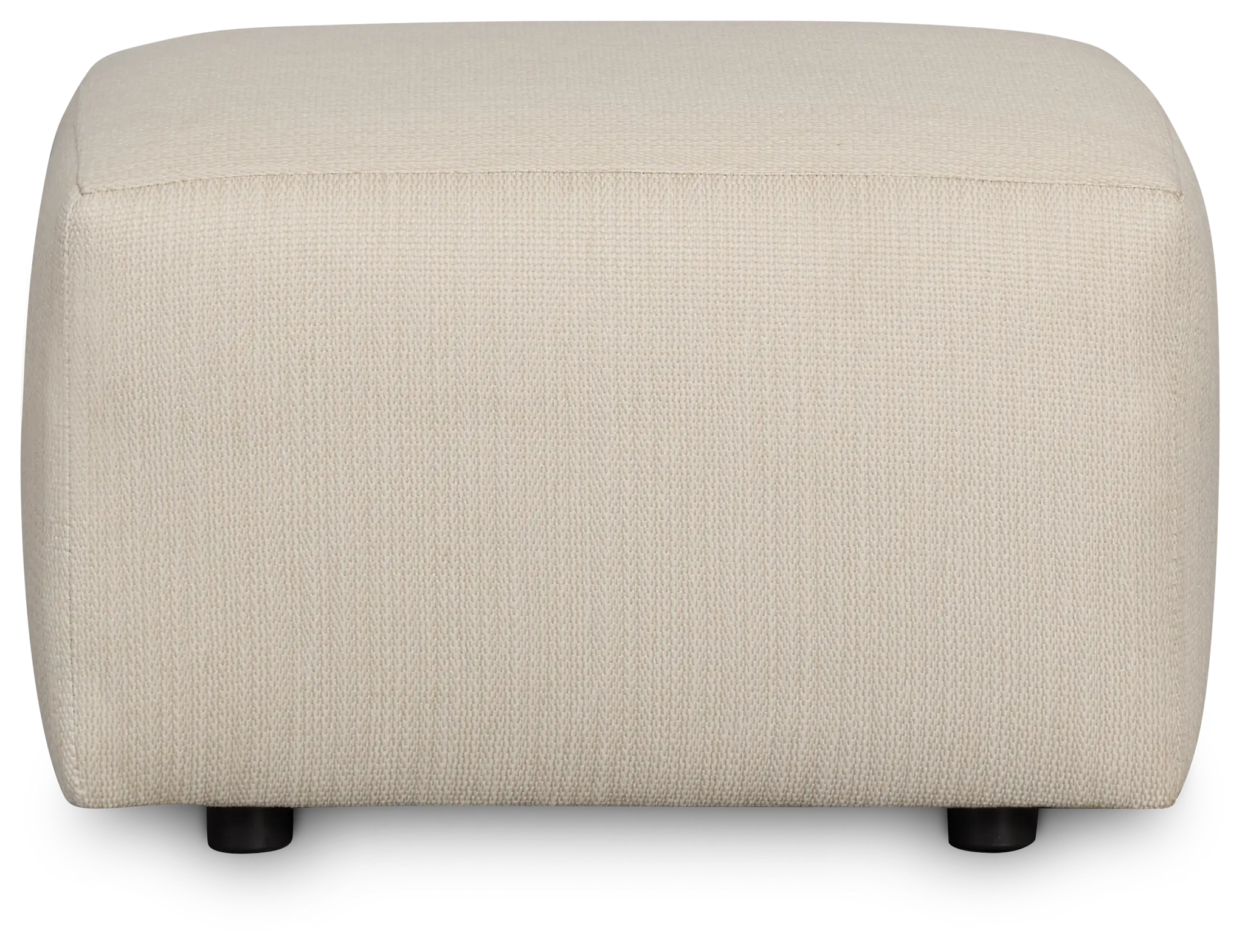 Rhodes Beige Fabric Ottoman Rhodes Beige Fabric Ottoman