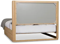 Emory Light Tone Upholstered Platform Bed