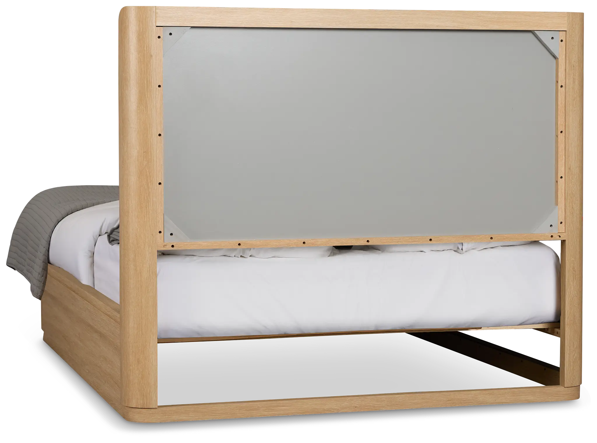 Emory Light Tone Upholstered Platform Bed Emory Light Tone Upholstered Platform Bed