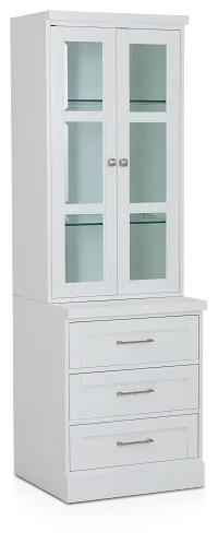 Newport White Drawer Pier