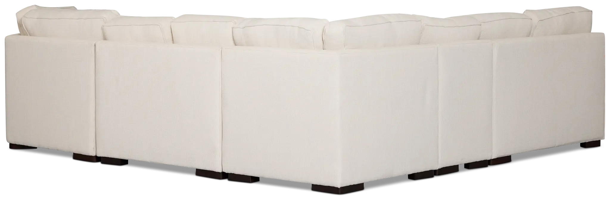Sinclair Light Beige Fabric Large Right Cuddler Sectional Sinclair Light Beige Fabric Large Right Cuddler Sectional