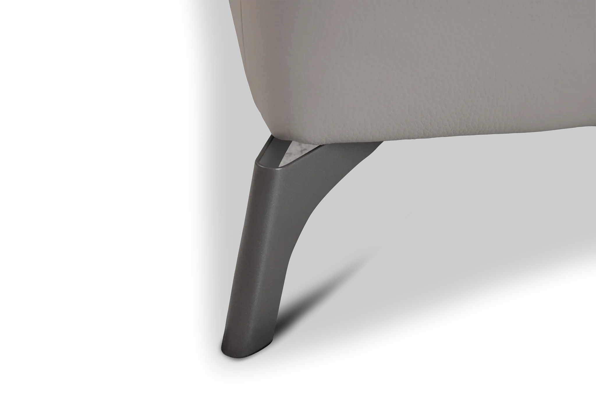 Pearson Gray Leather Sofa