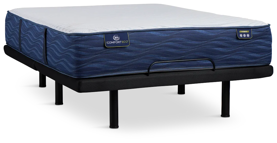 Serta Icomfort Eco S30ltx Medium Plus Adjustable Mattress Set