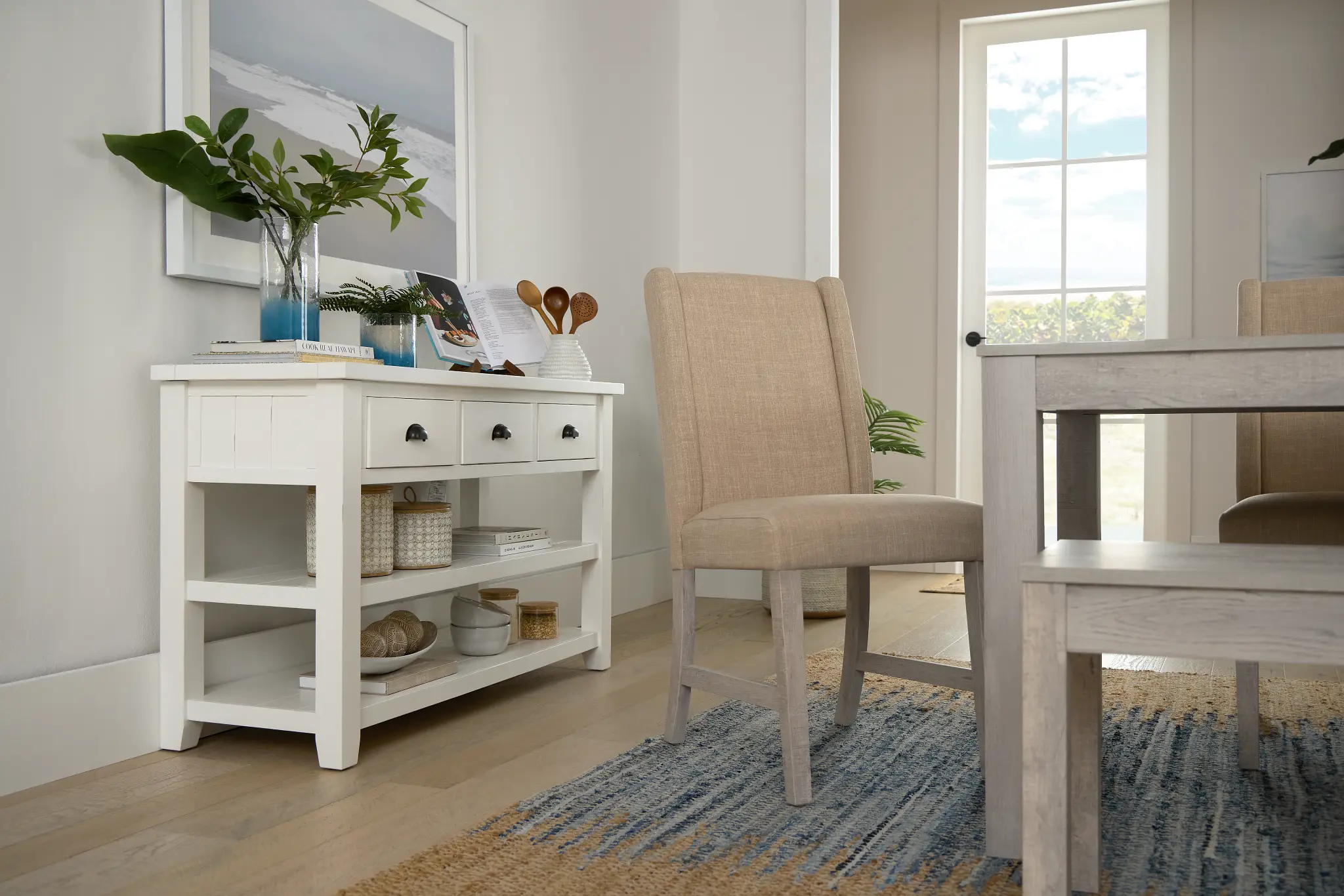 Delray White Upholstered Side Chair Delray White Upholstered Side Chair