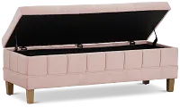 Crosby Pink Storage Bench