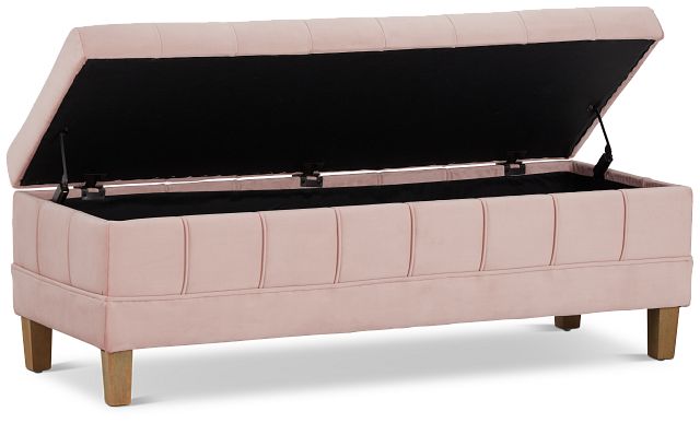 Crosby Pink Storage Bench
