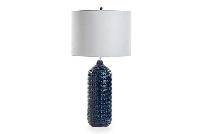 Dallas Dark Blue Table Lamp