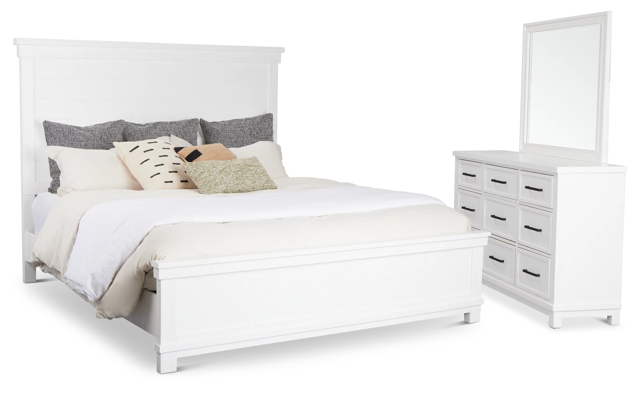 Anton White Panel Bedroom