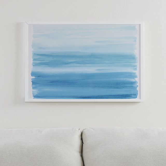 Sorely Light Blue Framed Wall Art