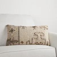 Otsega Ivory Lumbar Accent Pillow