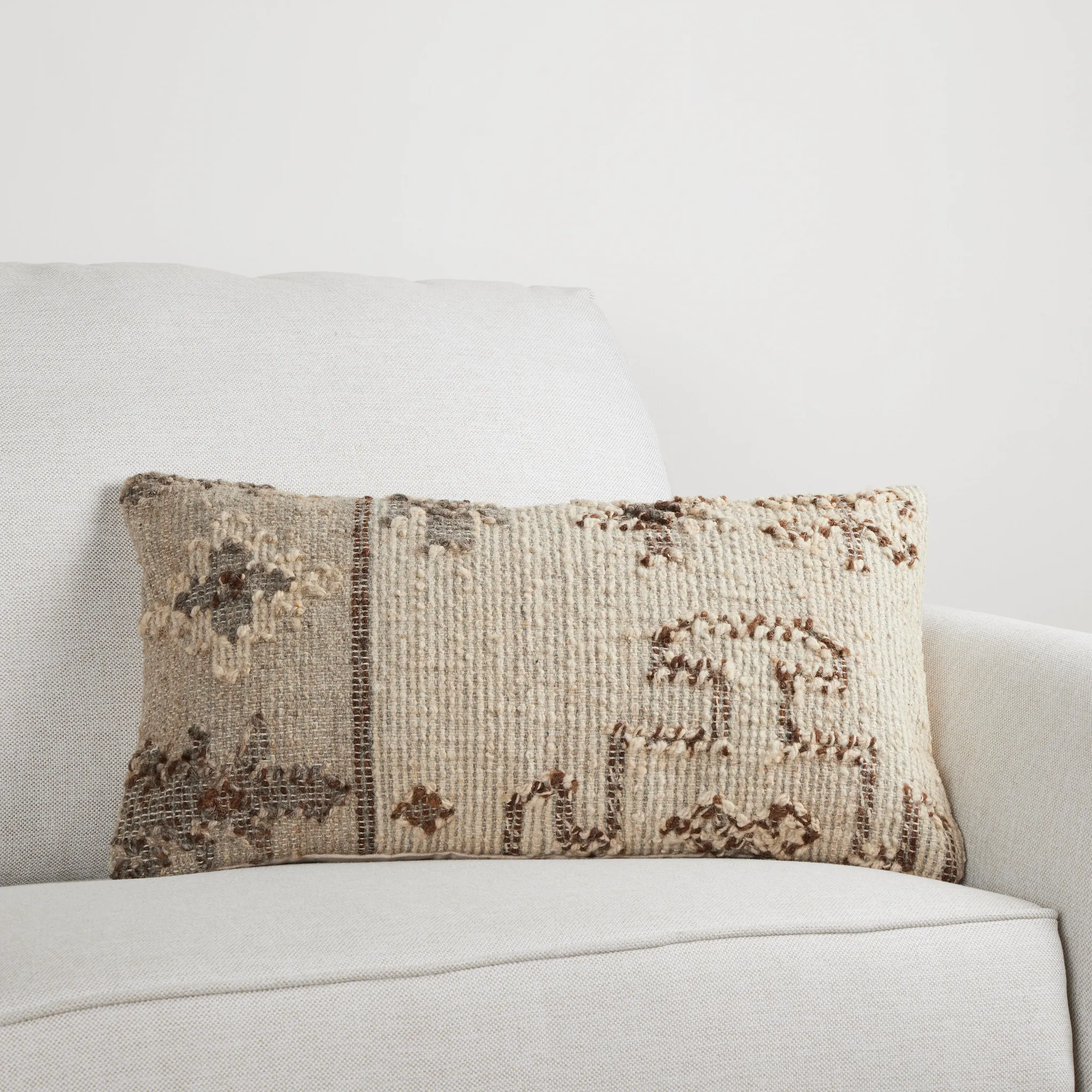 Otsega Ivory Lumbar Accent Pillow
