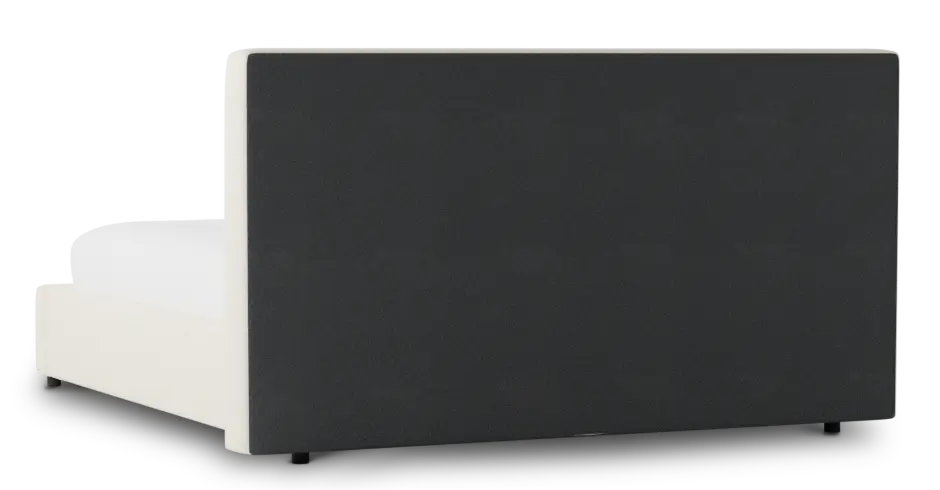 Grayton Gellar White 44" Upholstered Platform Bed Grayton Gellar White 44" Upholstered Platform Bed